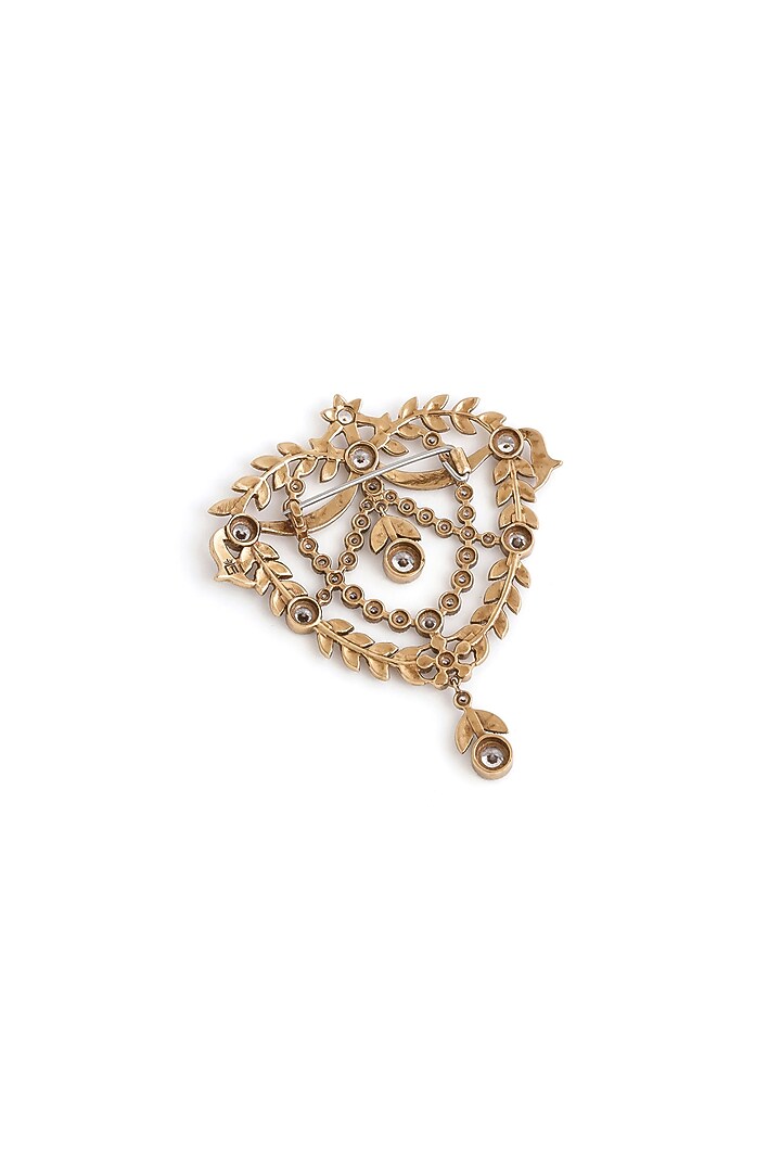 Gold Brass Brooch by Cosa Nostraa at Pernia's Pop Up Shop