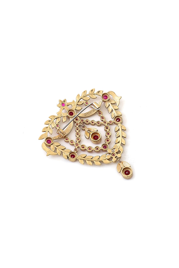 Gold Brass Brooch by Cosa Nostraa at Pernia's Pop Up Shop