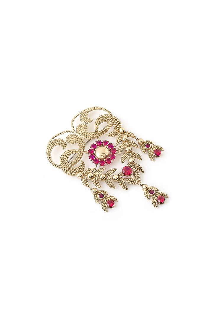 Gold Brass Brooch by Cosa Nostraa at Pernia's Pop Up Shop