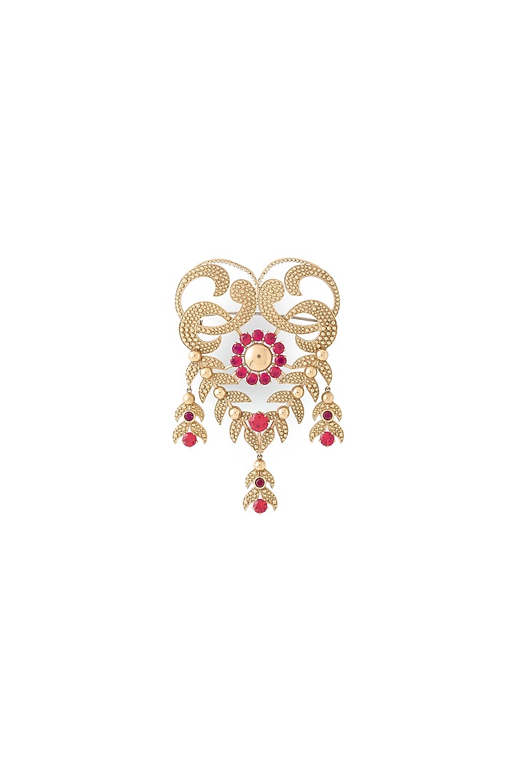 Gold Brass Brooch by Cosa Nostraa at Pernia's Pop Up Shop