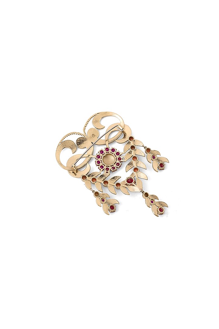 Gold Brass Brooch by Cosa Nostraa at Pernia's Pop Up Shop