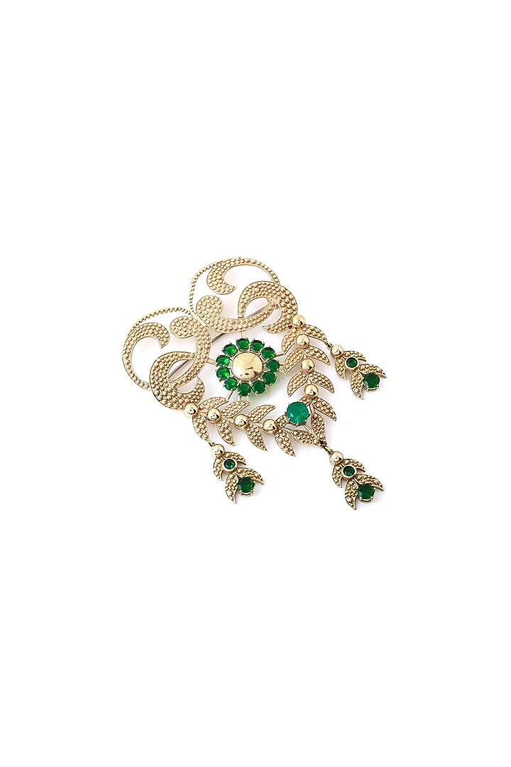 Gold Brass Brooch by Cosa Nostraa at Pernia's Pop Up Shop
