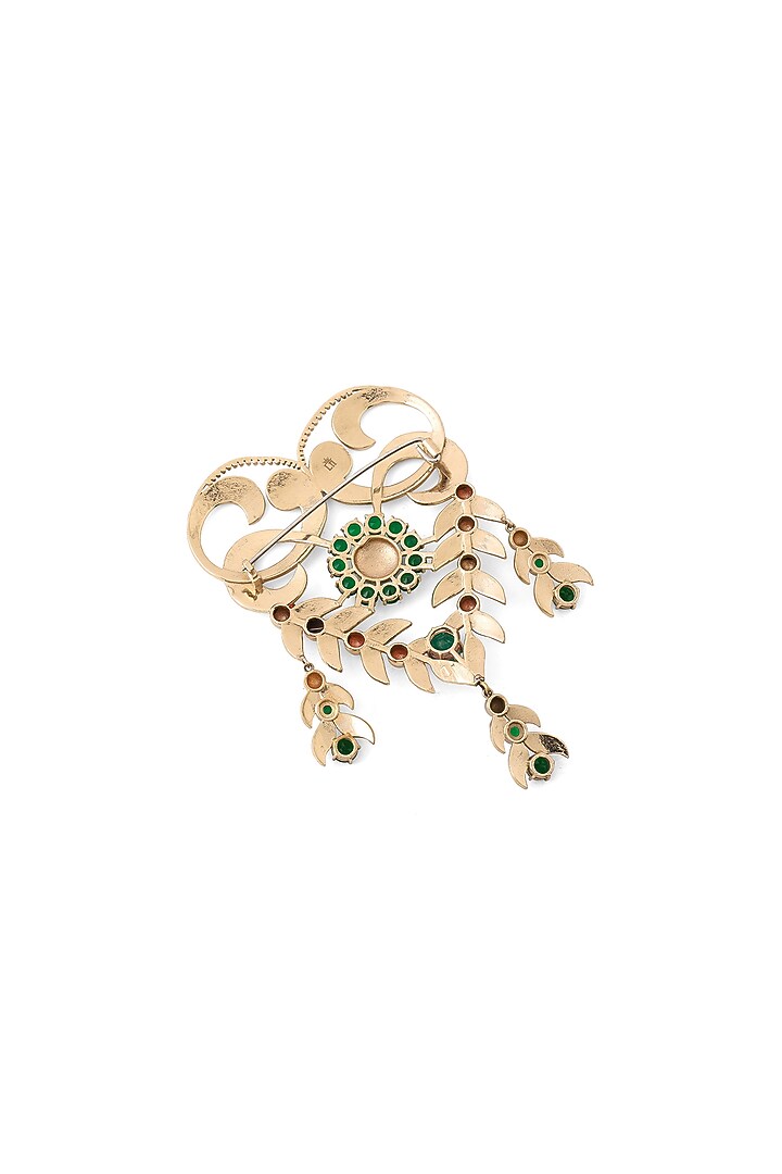 Gold Brass Brooch by Cosa Nostraa at Pernia's Pop Up Shop