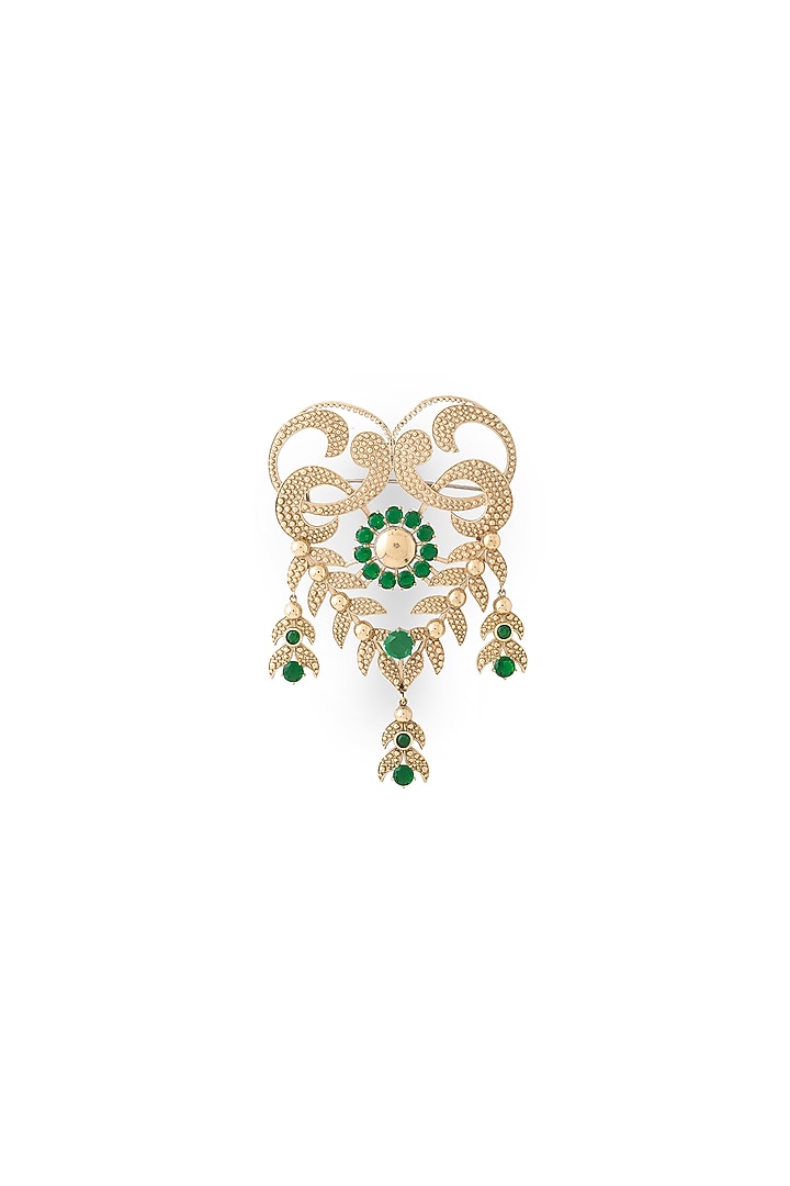 Gold Brass Brooch by Cosa Nostraa at Pernia's Pop Up Shop