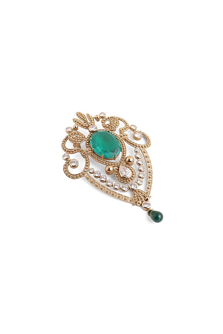 Gold Brass Brooch by Cosa Nostraa at Pernia's Pop Up Shop