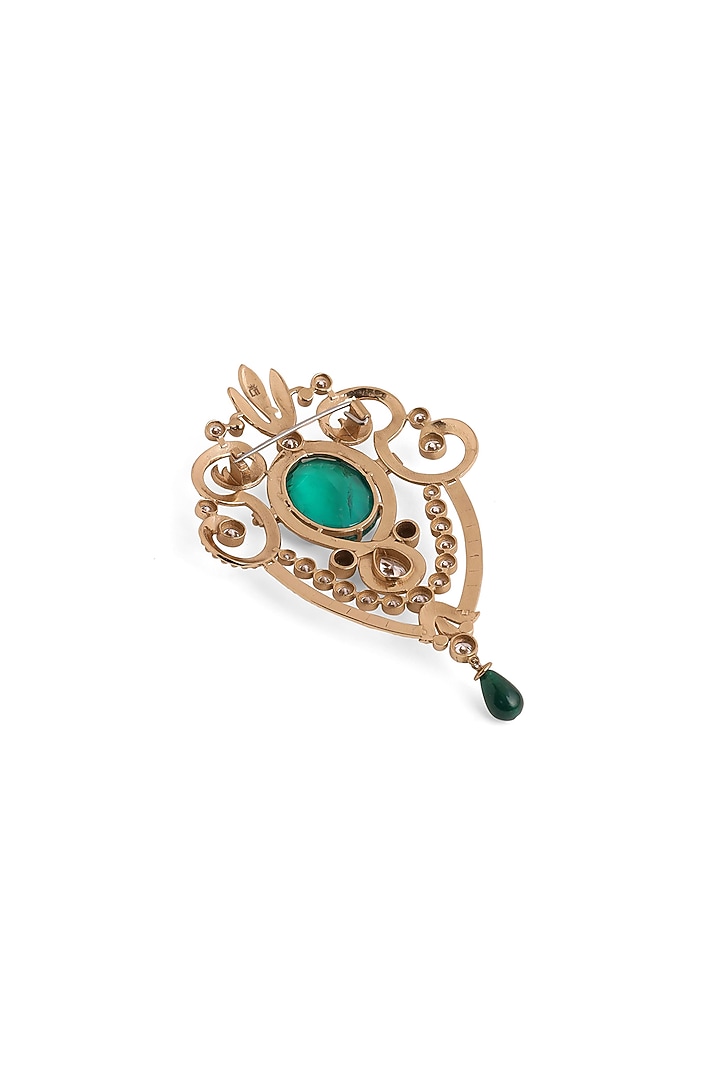Gold Brass Brooch by Cosa Nostraa at Pernia's Pop Up Shop