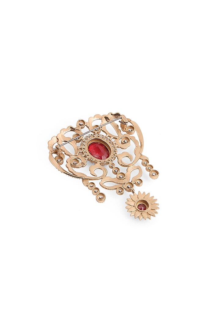 Gold Brass Brooch by Cosa Nostraa at Pernia's Pop Up Shop