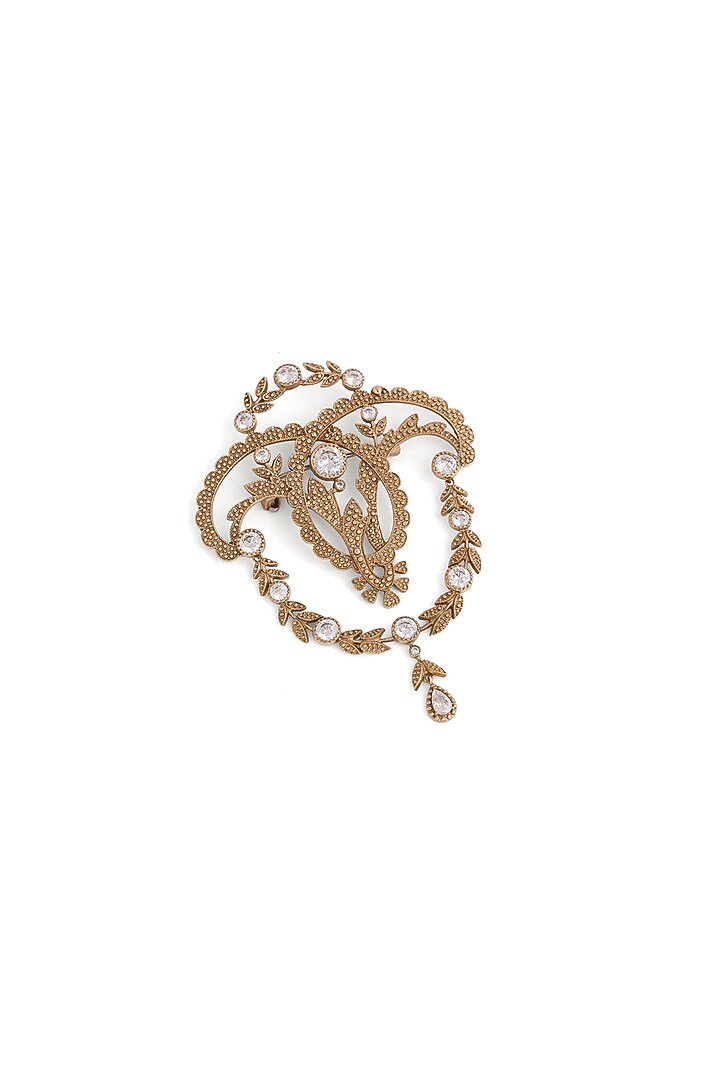 Gold Brass Brooch by Cosa Nostraa at Pernia's Pop Up Shop