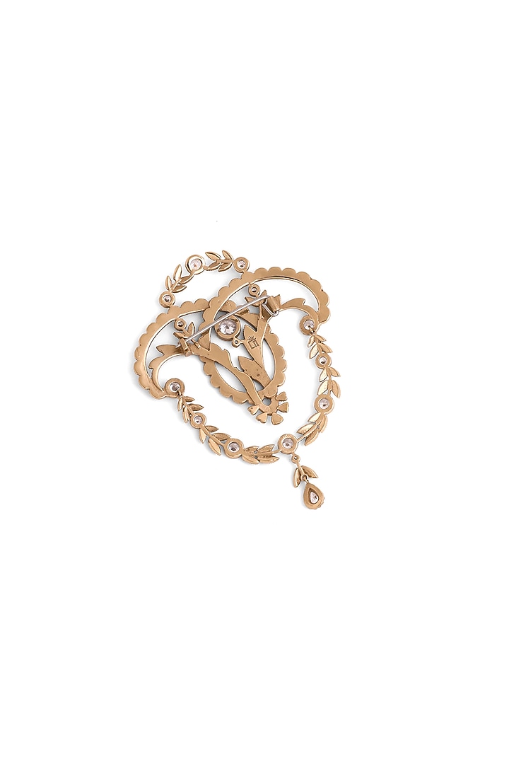 Gold Brass Brooch by Cosa Nostraa at Pernia's Pop Up Shop
