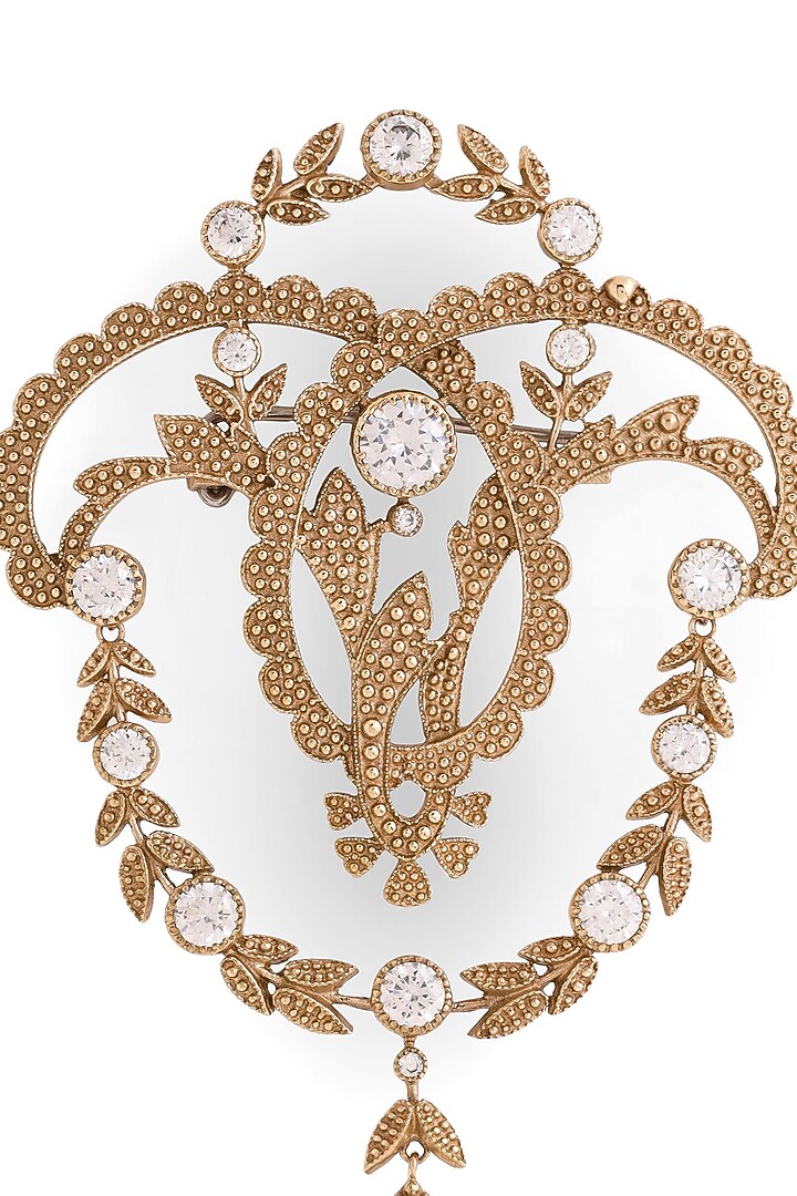 Gold Brass Brooch by Cosa Nostraa at Pernia's Pop Up Shop