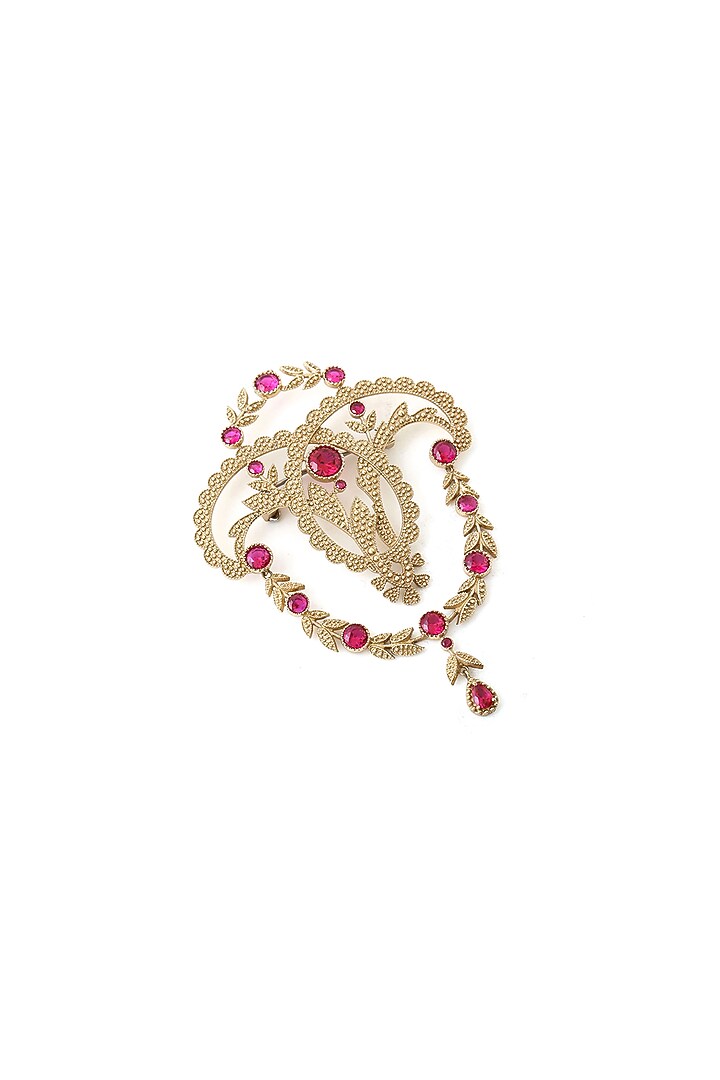 Gold Brass Brooch by Cosa Nostraa at Pernia's Pop Up Shop