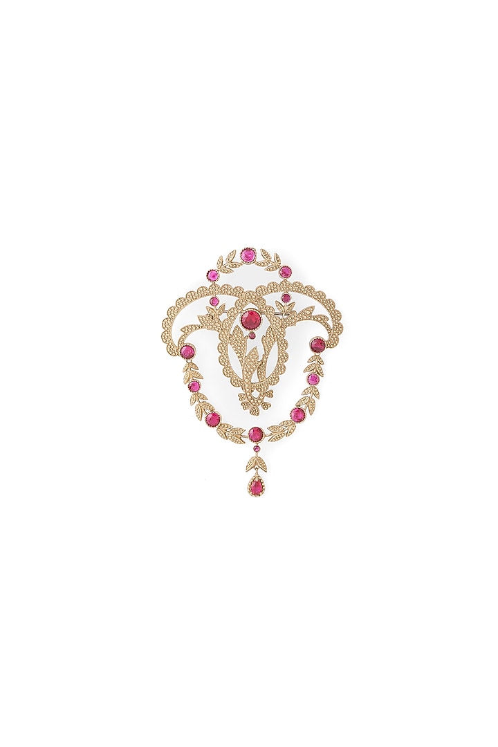Gold Brass Brooch by Cosa Nostraa at Pernia's Pop Up Shop
