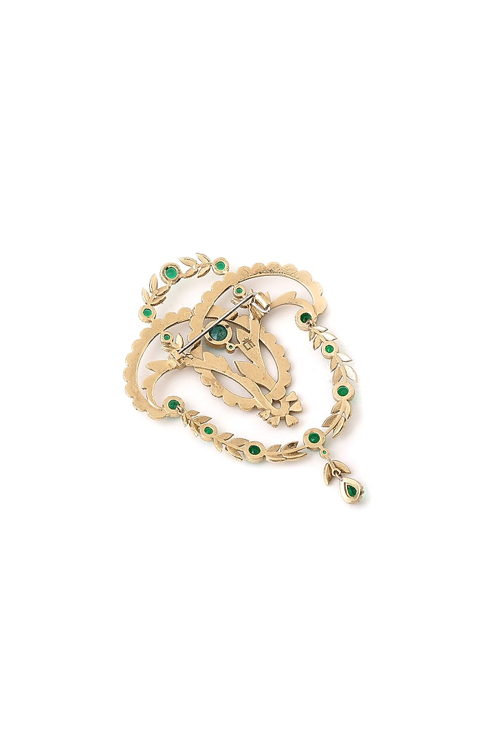Gold Brass Brooch by Cosa Nostraa at Pernia's Pop Up Shop