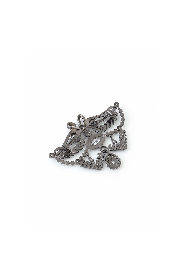 Grey Brass Brooch by Cosa Nostraa at Pernia's Pop Up Shop