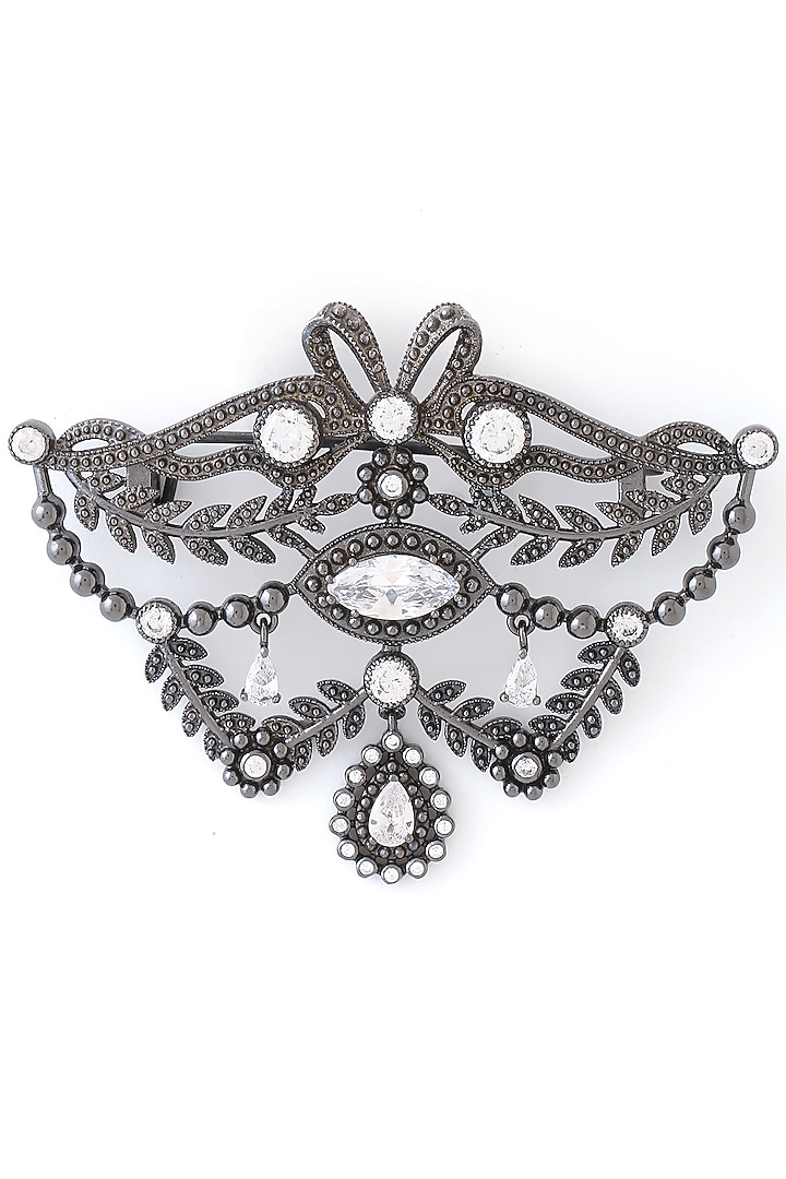 Grey Brass Brooch by Cosa Nostraa at Pernia's Pop Up Shop