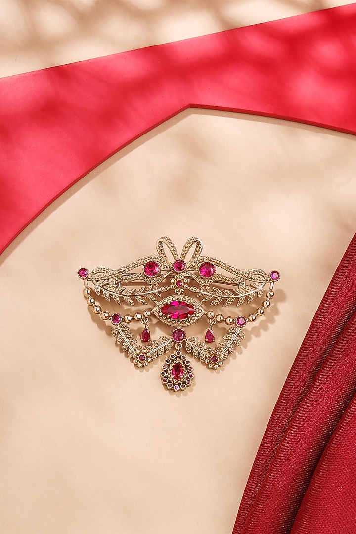 Gold Brass Brooch by Cosa Nostraa at Pernia's Pop Up Shop