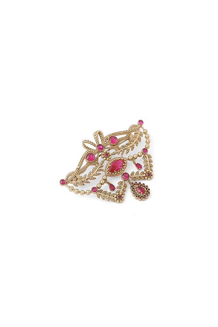 Gold Brass Brooch by Cosa Nostraa at Pernia's Pop Up Shop