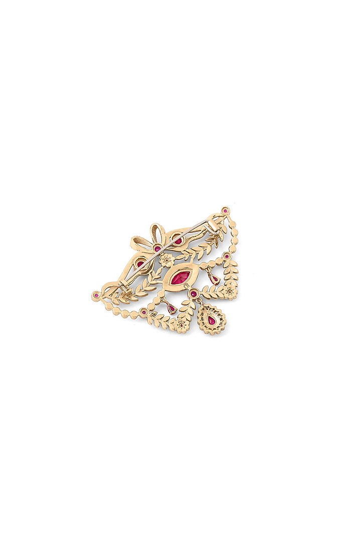 Gold Brass Brooch by Cosa Nostraa at Pernia's Pop Up Shop