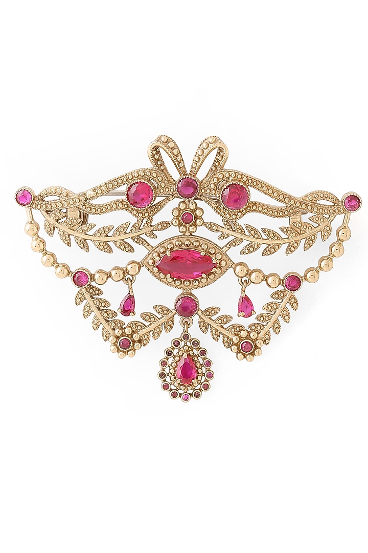 Gold Brass Brooch by Cosa Nostraa at Pernia's Pop Up Shop