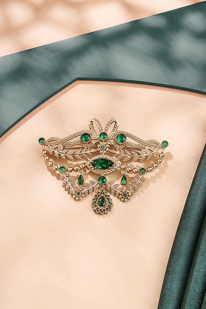 Gold Brass Brooch by Cosa Nostraa at Pernia's Pop Up Shop