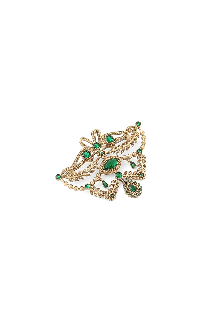 Gold Brass Brooch by Cosa Nostraa at Pernia's Pop Up Shop