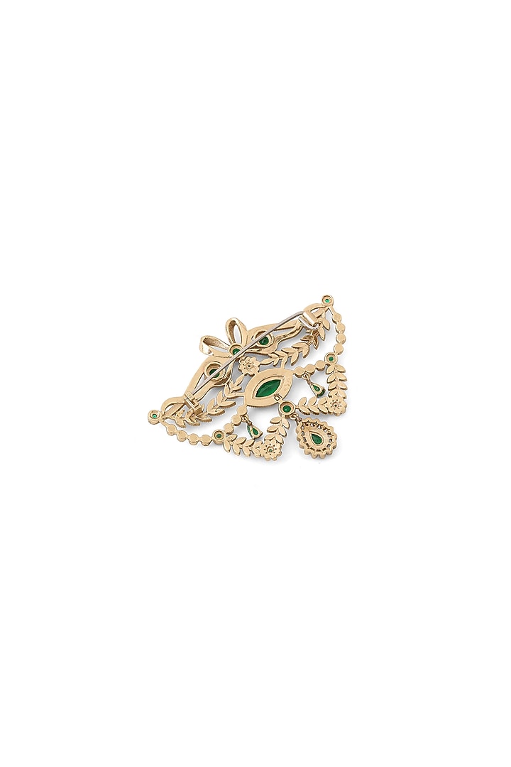 Gold Brass Brooch by Cosa Nostraa at Pernia's Pop Up Shop