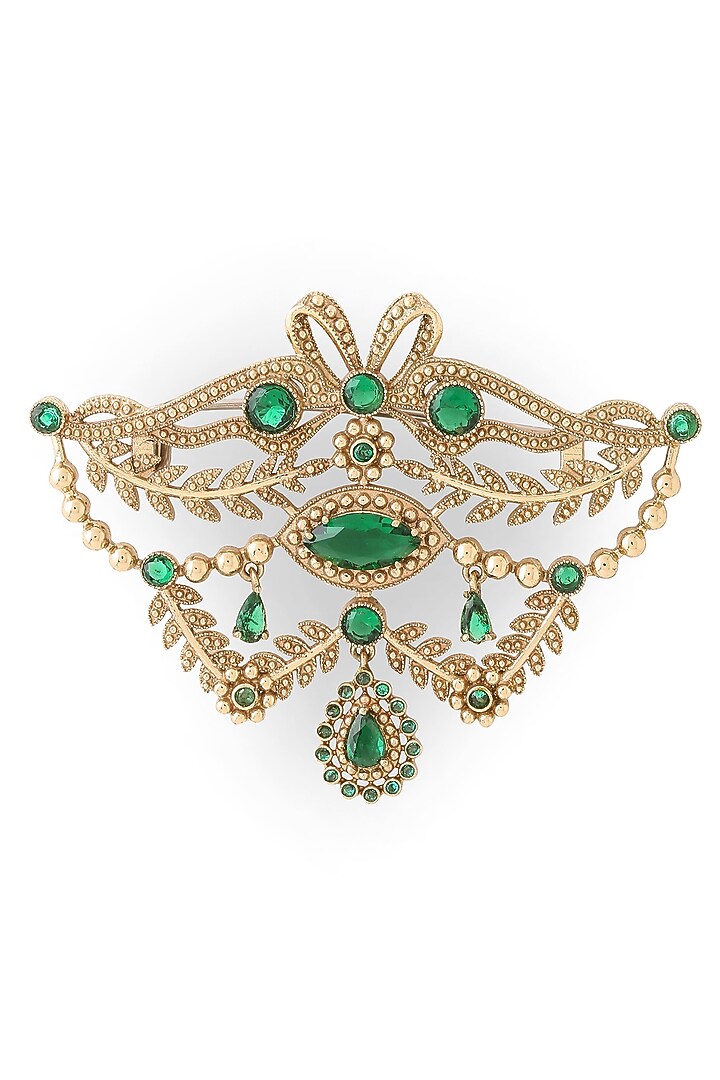 Gold Brass Brooch by Cosa Nostraa at Pernia's Pop Up Shop