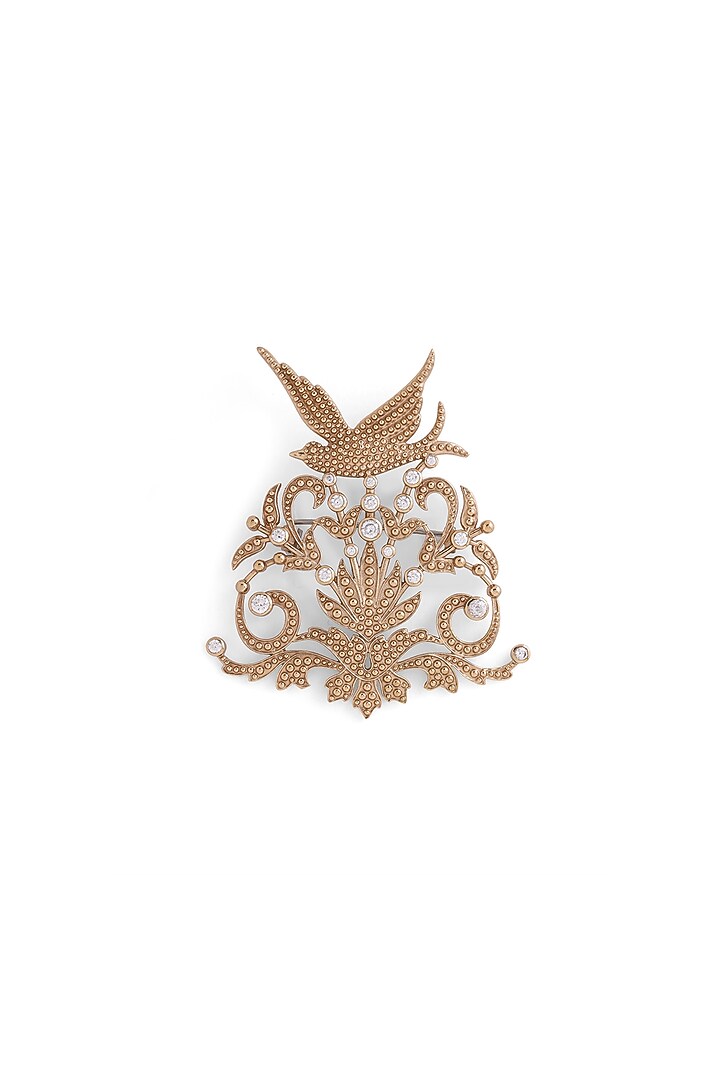 Gold Brass Brooch by Cosa Nostraa at Pernia's Pop Up Shop
