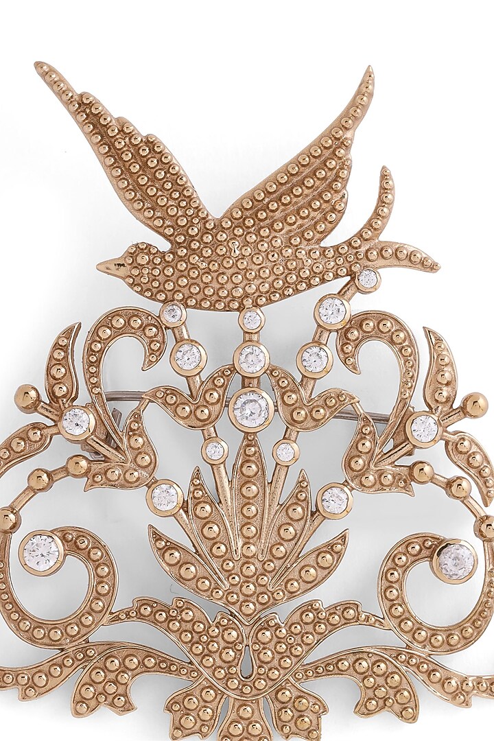 Gold Brass Brooch by Cosa Nostraa at Pernia's Pop Up Shop