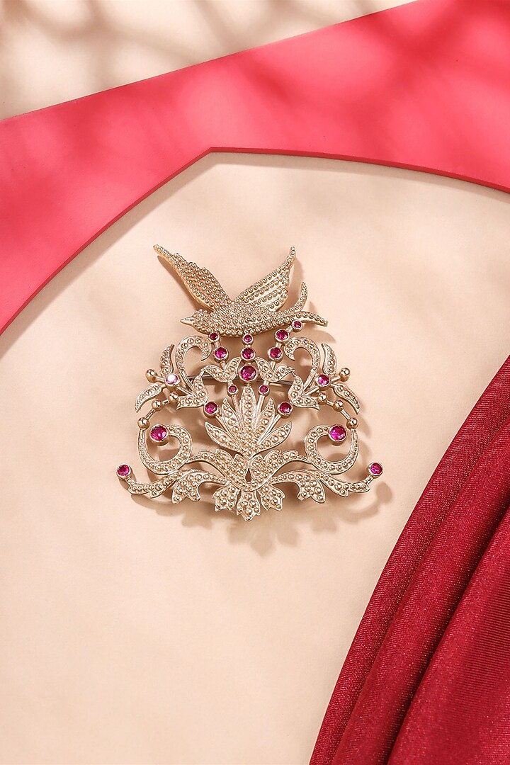 Gold Brass Brooch by Cosa Nostraa at Pernia's Pop Up Shop