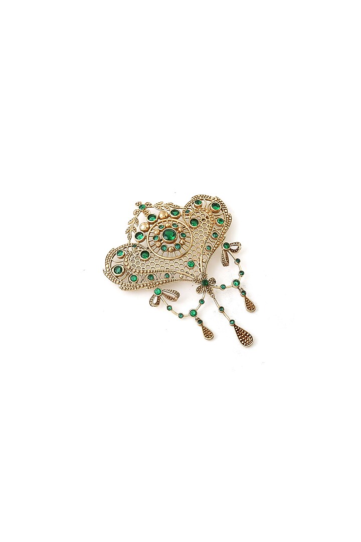 Gold Brass Brooch by Cosa Nostraa at Pernia's Pop Up Shop