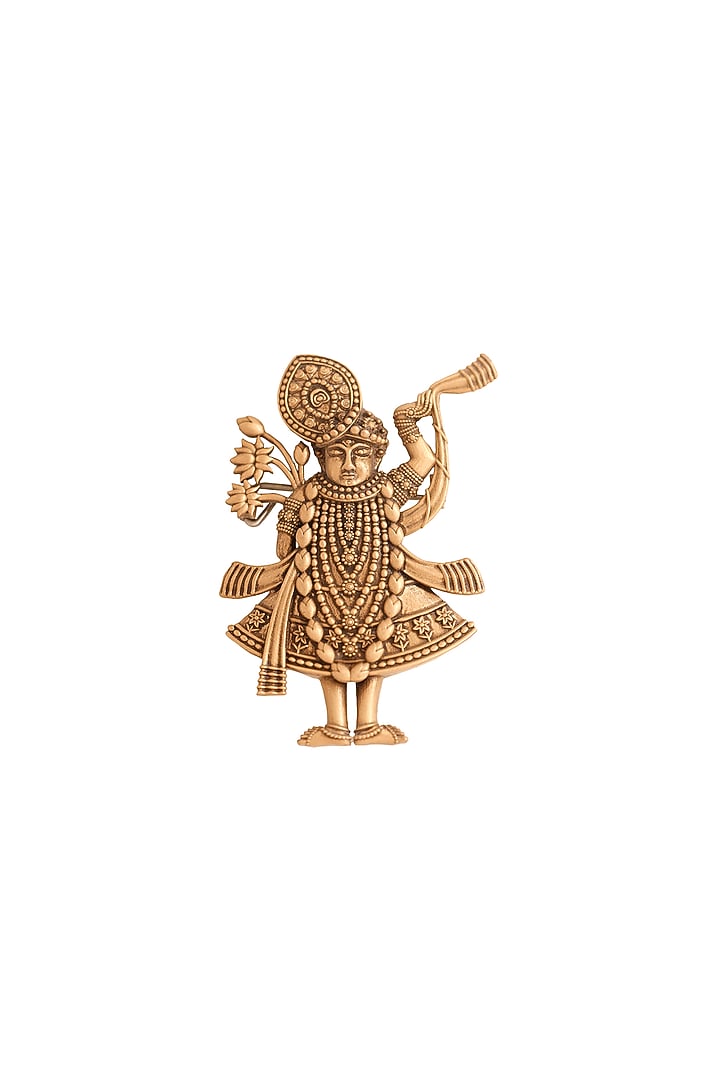 Antique Gold Brass Brooch by Cosa Nostraa at Pernia's Pop Up Shop