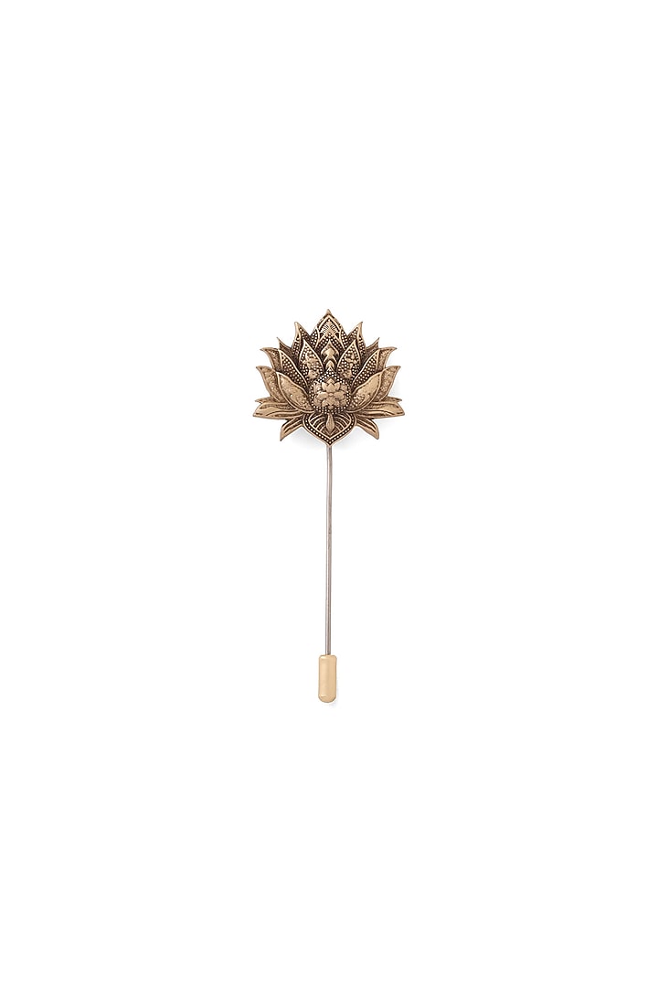 Antique Gold Brass Lapel Pin by Cosa Nostraa at Pernia's Pop Up Shop