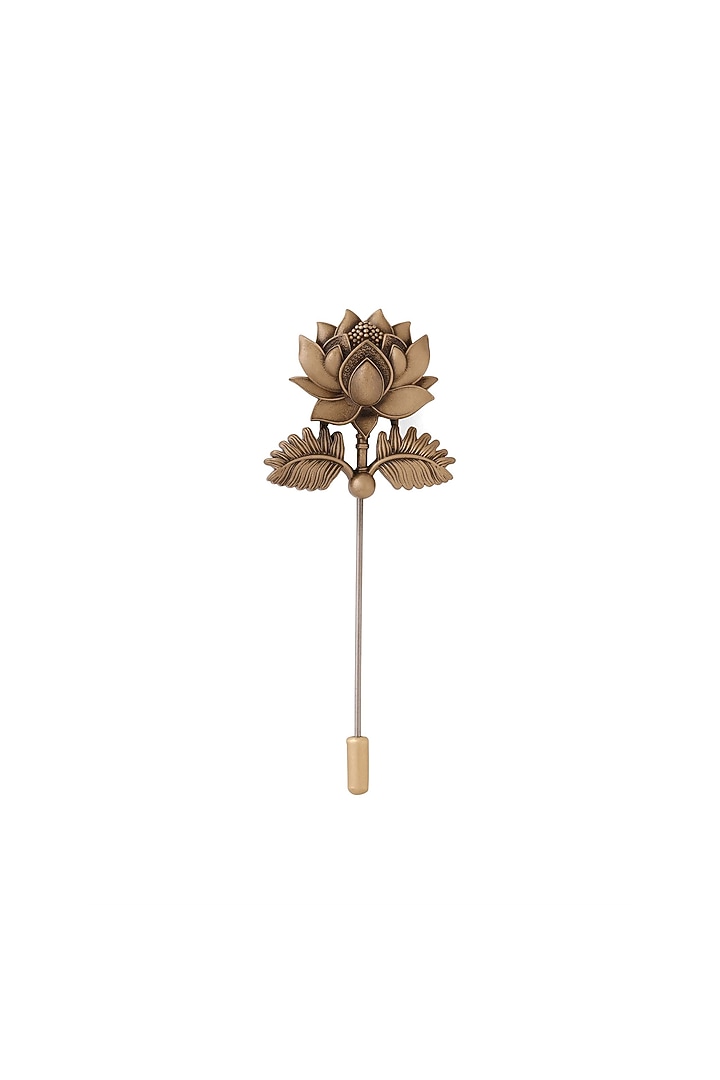 Antique Gold Brass Lapel Pin by Cosa Nostraa at Pernia's Pop Up Shop
