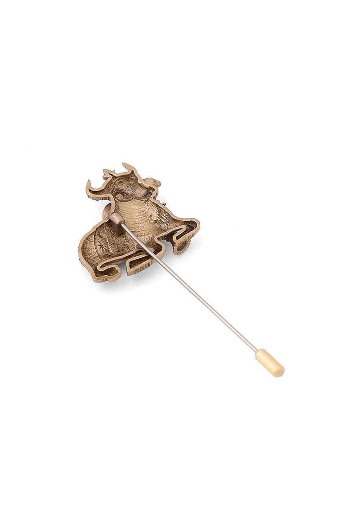 Antique Gold Brass Nandi's Oath Lapel Pin by Cosa Nostraa at Pernia's Pop Up Shop