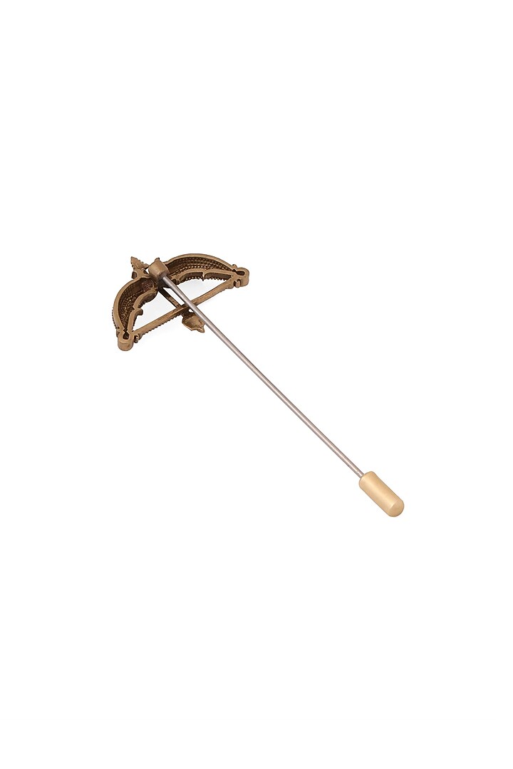 Antique Gold Brass Archer?s Legacy Lapel Pin by Cosa Nostraa at Pernia's Pop Up Shop