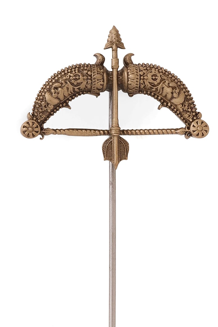 Antique Gold Brass Archer?s Legacy Lapel Pin by Cosa Nostraa at Pernia's Pop Up Shop