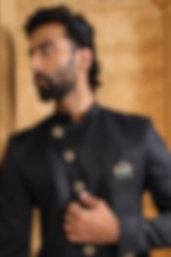 Oxidised Antique Gold Finish Brass Brooch by Cosa Nostraa at Pernia's Pop Up Shop