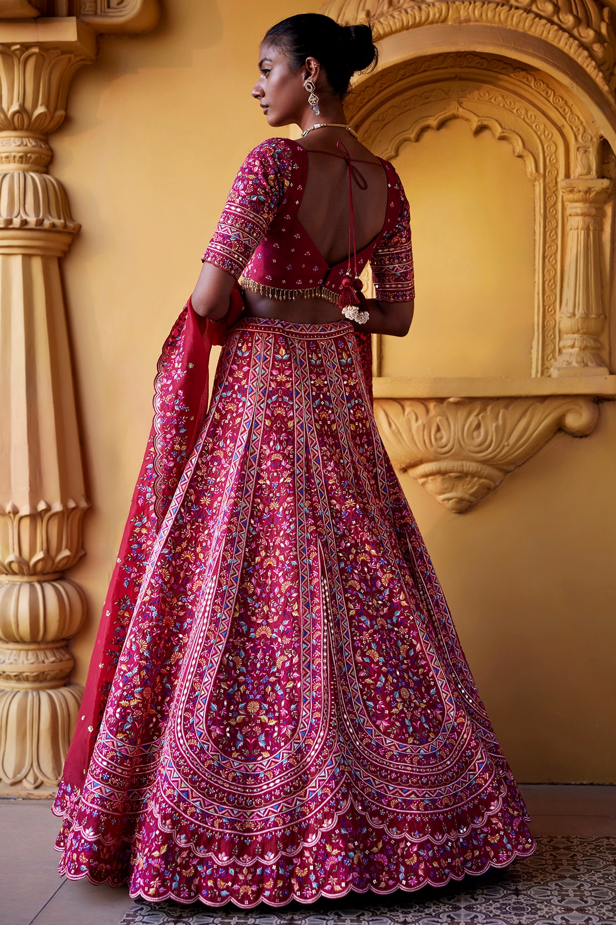 Buy online Self Design Flared Lehenga Choli Set With Dupatta from ethnic  wear for Women by Anara for ₹699 at 81% off | 2024 Limeroad.com
