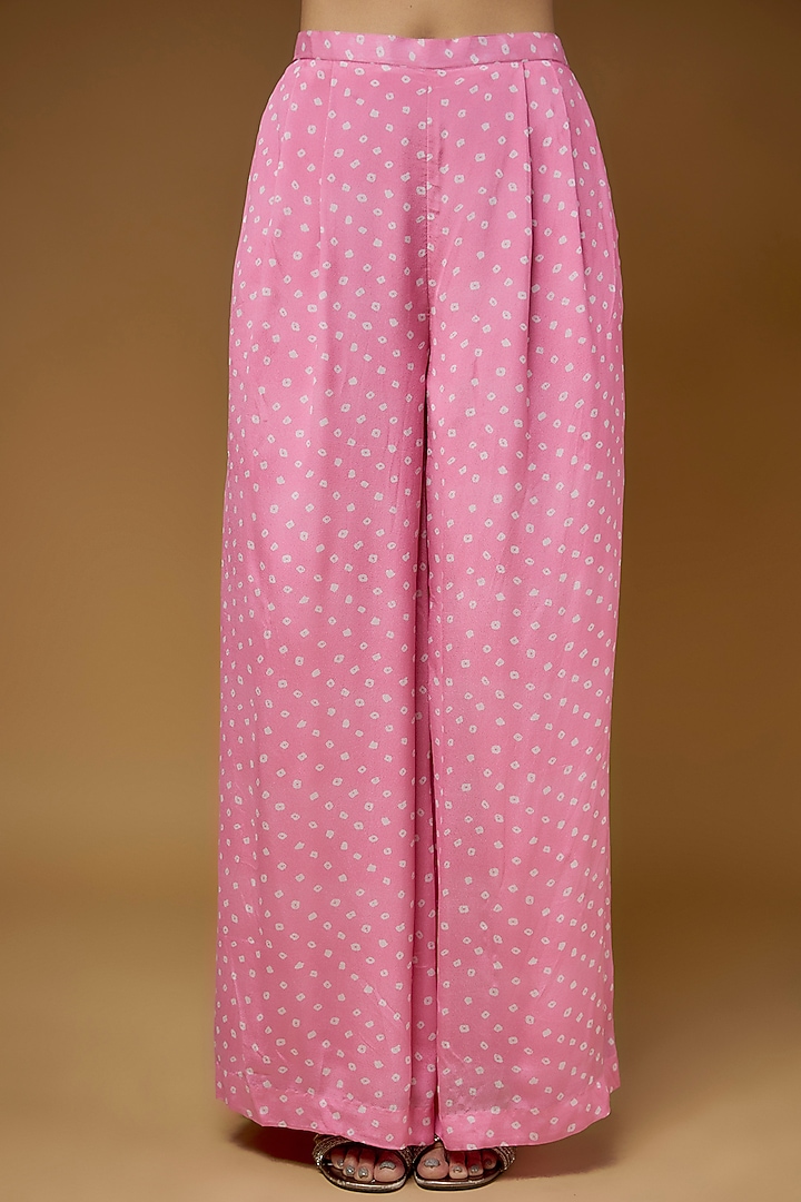 Pink Georgette Hand Embroidered Cape Set by Chamee and Palak at Pernia's Pop Up Shop