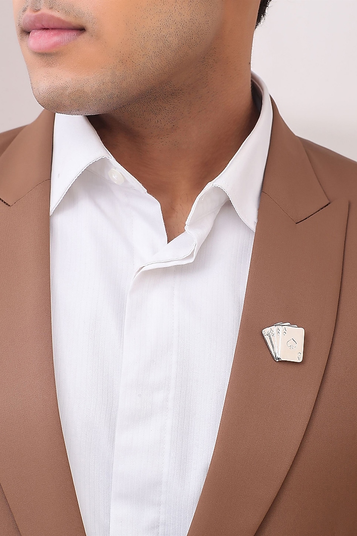 Multi-Colored Brass Brooch (Set of 3) by Cosa Nostraa at Pernia's Pop Up Shop