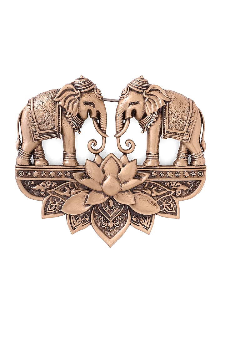 Antique Gold Elephant Brooch by Cosa Nostraa at Pernia's Pop Up Shop