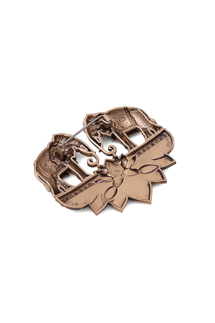 Antique Gold Elephant Brooch by Cosa Nostraa at Pernia's Pop Up Shop
