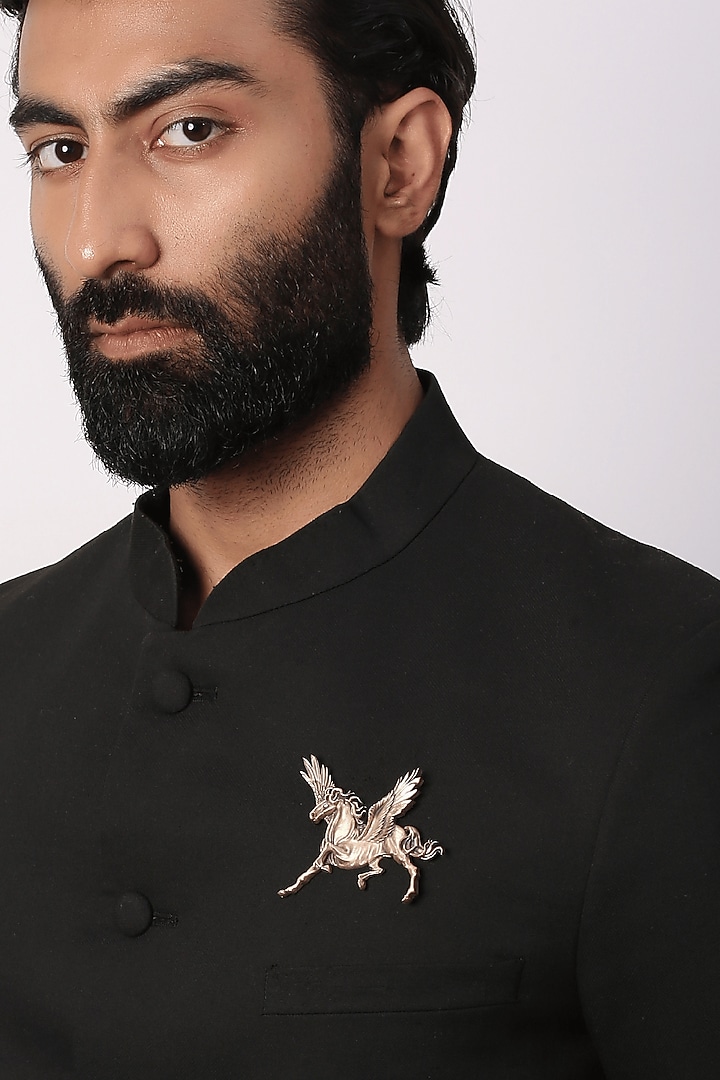 Antique Gold Brass Pegasus Horse Brooch by Cosa Nostraa at Pernia's Pop Up Shop