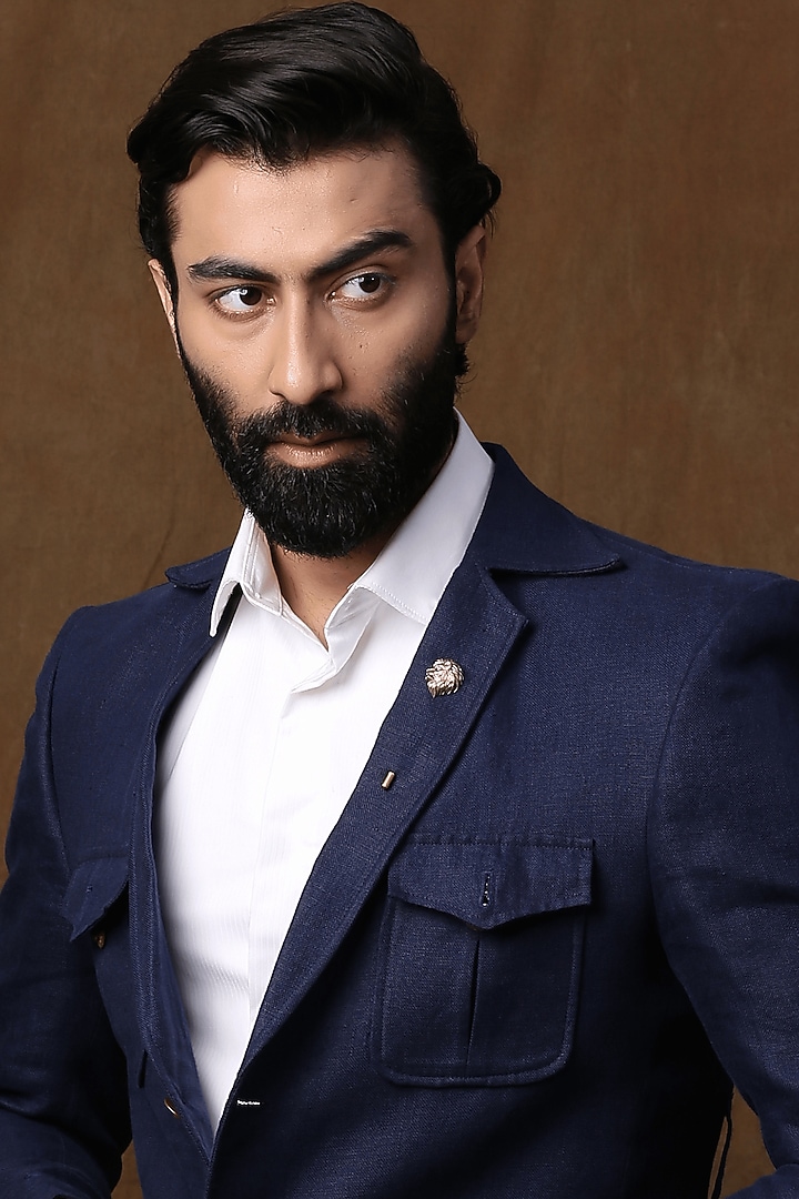 Antique Gold Lion Head Lapel Pin by Cosa Nostraa at Pernia's Pop Up Shop