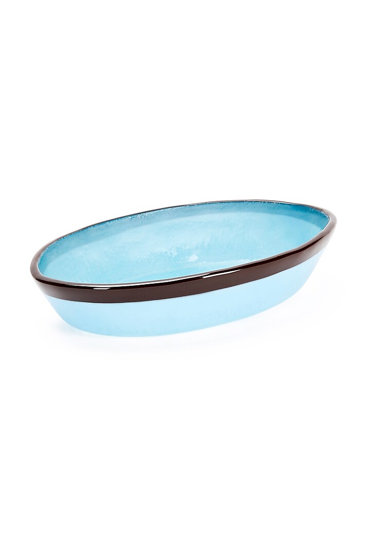 Cobalt Blue Glass Bowls & Platters Set (Set of 5) by Coco Bee at Pernia's Pop Up Shop