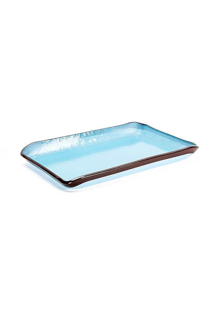Cobalt Blue Glass Bowls & Platters Set (Set of 5) by Coco Bee at Pernia's Pop Up Shop