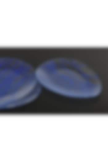 Cobalt Blue Glass Platter by Coco Bee