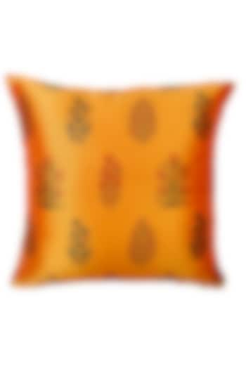 Orange Printed Cushion Cover by Coco bee at Pernia's Pop Up Shop