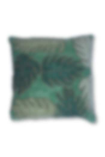Multi Colored Canvas Cotton & Satin Cushion by Coco bee
